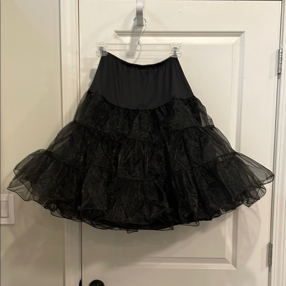 Elegant Black Tulle Skirt / Crinoline Slip